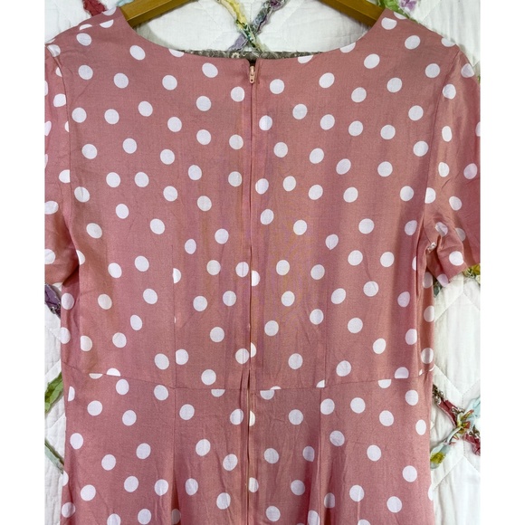 Vintage Handmade Short Sleeve Fit & Flare Midi Dress - Picture 4 of 8